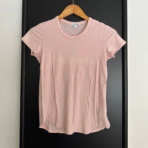James Perse Light Pink Cotton T-Shirt Size 1